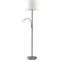 LINDBY - Jaileen Vloerlamp White/Nickel