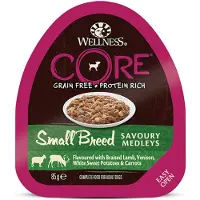 Wellness Core 12x Hondenvoer Small Savoury Medleys Lam - Hert 85 Gr
