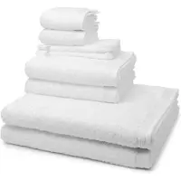 Möve 2 X was- 2 X gast- 2 X douche- 2 X handdoek in een set Superwuschel