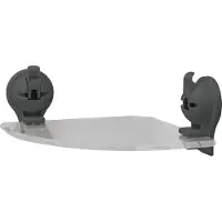 Eurotrail wandhoekplank 23 x 23 cm ABS grijs