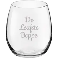 Royal Leerdam Gegraveerde Drinkglas 39cl De Leafste Beppe