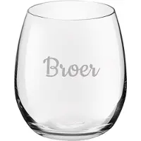 Royal Leerdam Gegraveerde Drinkglas 39cl Broer