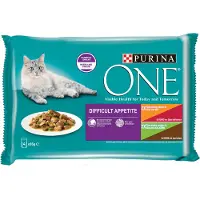 Purina One Kattenvoer Nat Adult Difficult Appitite Kip 4 x 85 gr