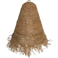Ptmd collection PTMD Kaj Natural woven sisal raffia lampshade (Naturel, 60x60x85 diameter: 60cm)