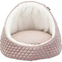 Trixie kattenmand iglo livia roze/creme - 45x45x33 cm