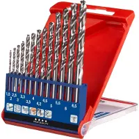 Kwb 205840 HSS Metaal-spiraalboorset 13-delig 1.5 mm, 2 mm, 2.5 mm, 3 mm, 3.2 mm, 3.5 mm, 4 mm, 4.2 mm, 4.5 mm, 5 mm DIN 338 Cilinderschacht 1 stuk(s)