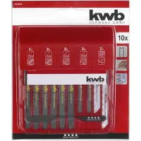 Kwb 617230 Decoupeerzaagbladenset Jigger 10-delig 1 stuk(s)