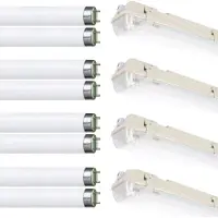 Proventa Ecoplus Led Tl Dubbel Armatuur Incl. Led Buizen - Waterdicht - 4 Stuks