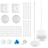Fissaly 2 Stuks Ballonnen Pilaar Standaard 155 CM incl. Accessoires – Ballon Statief – Verjaardag Decoratie Versiering