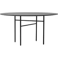 Audo Copenhagen Snaregade Round Eettafel 138 cm | Black | Black Oak