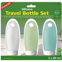 Coghlan's Reisflessen - 3-pack, Navulbaar, Lekvrij, BPA-vrij, Compacte Siliconen Containers voor Toiletartikelen
