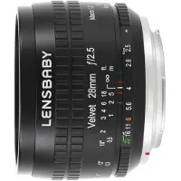 Lensbaby Velvet 28 Canon RF-mount objectief Zwart