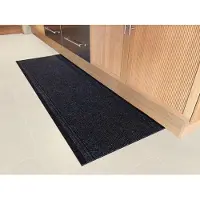 JYG Tapijtloper Club Antraciet 66 x 400 cm (= 4m ) - Keukenloper - Anti Slip - snijdbaar