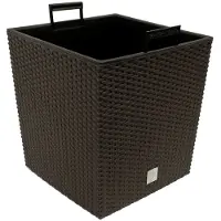 Prosperplast Wicker Blumentopf Rato Low Umbra 32x32x33cm