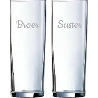 Arcoroc Gegraveerde longdrinkglas 31cl Broer-Suster