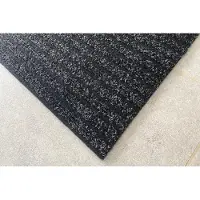 JYG Keukenloper tapijtloper STRIPE - 50x180 cm - anti-slip - antraciet -