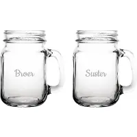 Fusion Gegraveerde Drinkglas 45cl Broer-Suster