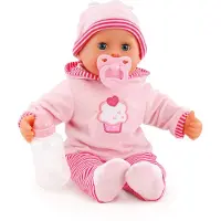 Bayer - Babypop First Words Baby 38 cm in roze