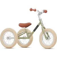 Veloretti Driewieler 2 in 1 Loopfiets met zijwieltjes - 1.5 t/m 4 jaar - 12 inch - Groen