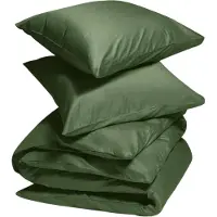 Yumeko Dekbedovertrek set Katoensatijn 240x220 Groen - Eco, Bio & Fairtrade