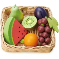 Tender Leaf Toys Houten Speelgoed - Mand met fruit - - OneSize - Speelgoedeten