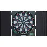 Equinox Elektronisch Dartbord Polaris met Kabinet - Inclusief 6 Dartpijlen
