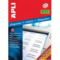 APLI witte etiketten Ft 105 x 148 mm (b x h), 1.000 stuks, 4 per blad (2528)