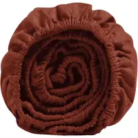 Yumeko Hoeslaken Flanel 140x200 Rood - Eco, Bio & Fairtrade
