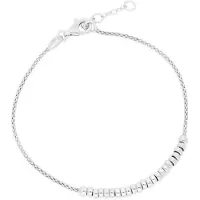Glow Silver Lining 104.1213.19 Dames Armband - Sieraad - Schakelarmband - Zilver - 925 Zilver - 3 mm breed - 19 cm lang