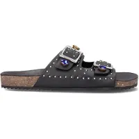 Wysh Meisjes Slippers Josephine - Zwart - Maat 39