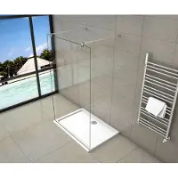 Sanexo Inloopdouche Vrijstaand Magnolia 90X200 10Mm Helder Glas Antikalk Chroom