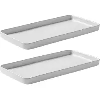 Aida Raw schotel 18x34 cm 2-pack Arctic white