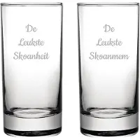 Fusion Gegraveerde longdrinkglas 28,5cl De Leukste Skoanheit-De Leukste Skoanmem