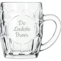 Libbey Gegraveerde Bierpul 55cl De Leukste Broer