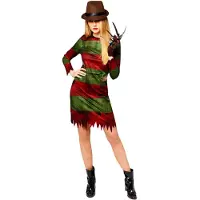 Amscan Halloween Kostuum Freddy Krueger Dames Officieel - Maat L