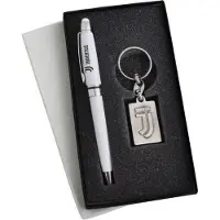 JUVENTUS sleutelhanger Metaal Logo + Stylo