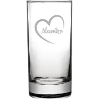 Fusion Gegraveerde longdrinkglas 28,5cl Muoike mei hert