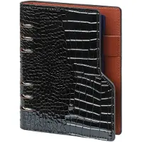 Kalpa 1116-61 Clipbook Personal 6 Ringband Agenda glans Croco Zwart 1 week per 2 paginas 2026-2027-2028