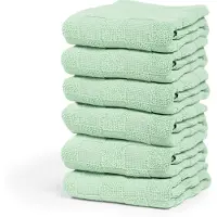 Cinderella Keukendoek Checkmaid Green (Set van 6)