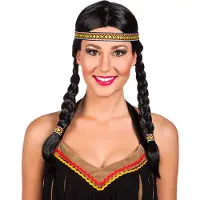 Boland Pruik dames Indiaan (zwart)