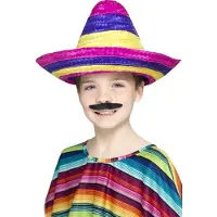 Smiffys Mexicaanse kinder sombrero (multicolor)