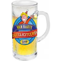 Paper Dreams Bierpul - gefeliciteerd | Bier cadeau (transparant)