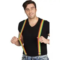 Boland Bretels rasta (geel, groen en rood)