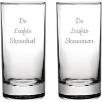 Fusion Gegraveerde longdrinkglas 28,5cl De Leafste Skoanheit-De Leafste Skoanmem