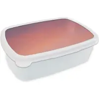 MuchoWow Broodtrommel Wit - Lunchbox - Brooddoos - Close-up van gekleurde lucht - 18x12x6 cm - Volwassenen