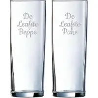 Arcoroc Gegraveerde longdrinkglas 31cl De Leafste Pake-De Leafste Beppe