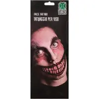 Carnival Toys Mondtattoo Horrorclown Latex Rood/wit