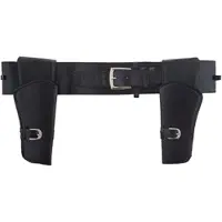 Espa Holster dubbel zwart | leder (Zwart)