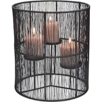 Jax Design Kandelaar Wira | Jax Design metaal zwart 28x28x32 cm kandelaars | NADUVI