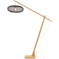 Good&Mojo Bamboe LED Staande Lamp Cango | 1X E27 Max 60W | Natural/Black